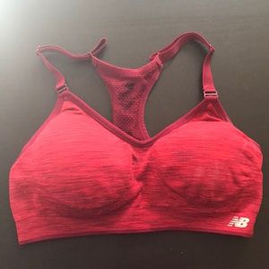 New Balance Red sports bra